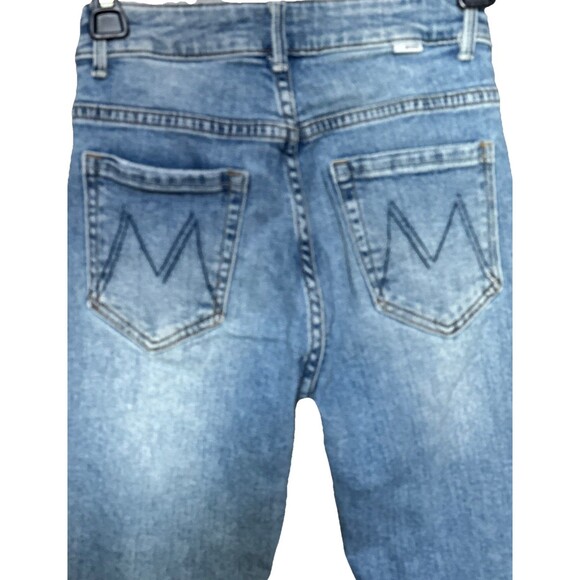 Mother The Looker Ankle Step Fray Size 25 Blue Jeans Exposed Secret Sister - Picture 10 of 15